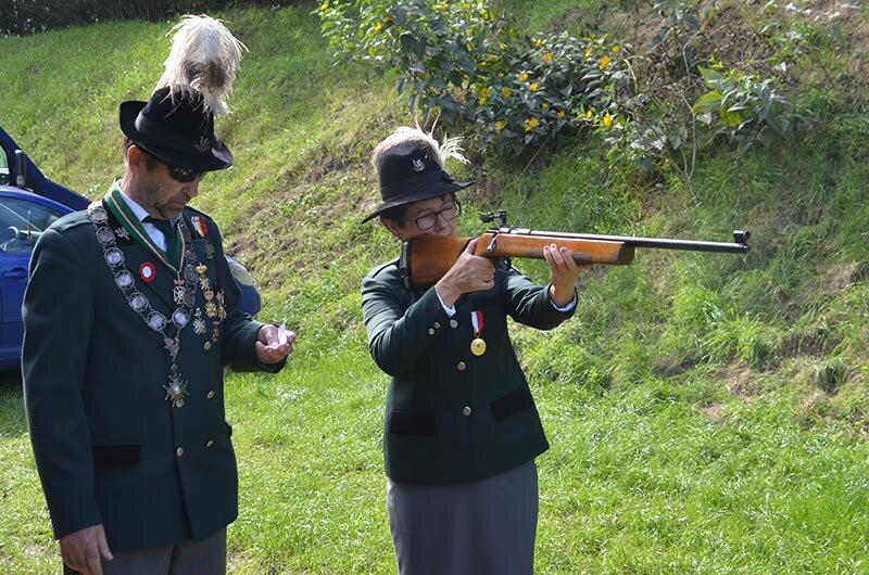 Strzelanie Królewskie Żniwne na strzelnicy w Mutowie - 2017